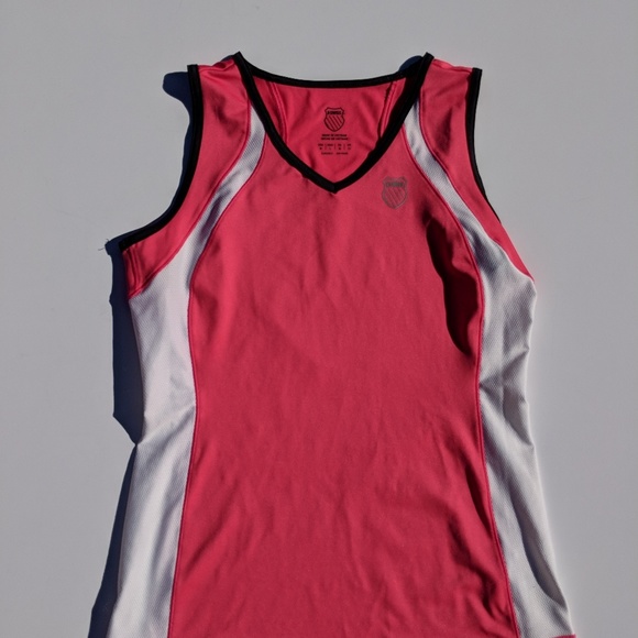 EUC K Swiss pink and white tennis tank top - Picture 2 of 5